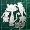 Cute Cats Metal Cutting Dies Handmade Crafts DIY Scrapbooking Embossing Supplies for Children Kids Girls