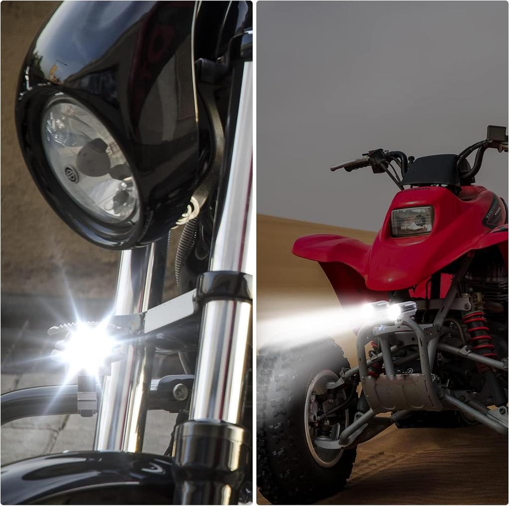 Biqing Motorcycle Fog Lamp DC 12- Motorcycle Fog Lamp LED Waterproof Design Motorcycle Fog