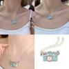 Retro Camera Charm Necklace With Sparkling Crystal Details Collarbone Chain Trendy Jewelry Accessory For Women