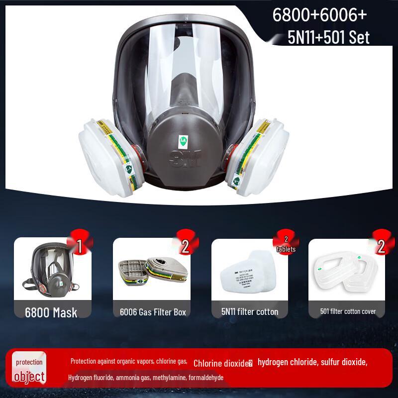 3M 6800 Full Face Respirator Kit Medium
