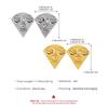 Abstract Face Statement Earrings Bold Geometric Tribal Inspired Jewelry