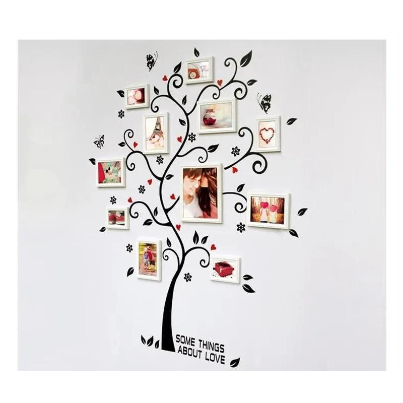 New 100*120Cm 3D DIY Removable Photo Tree Pvc Wall Decals/Adhesive Wall Stickers Mural Art Home Decor Household Supplies