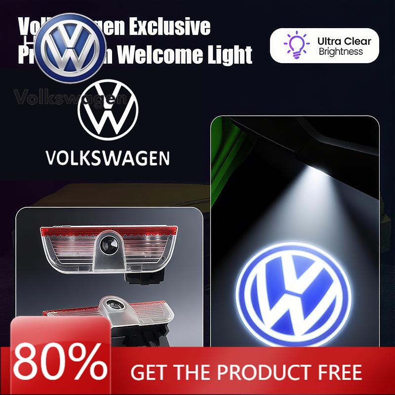Für VOLKSWAGEN LED HD Auto Tür Logo Willkommenslicht Projektor Lampen Zubehör Für VW GTI Scirocco Polo Golf Passat Tiguan Arteon