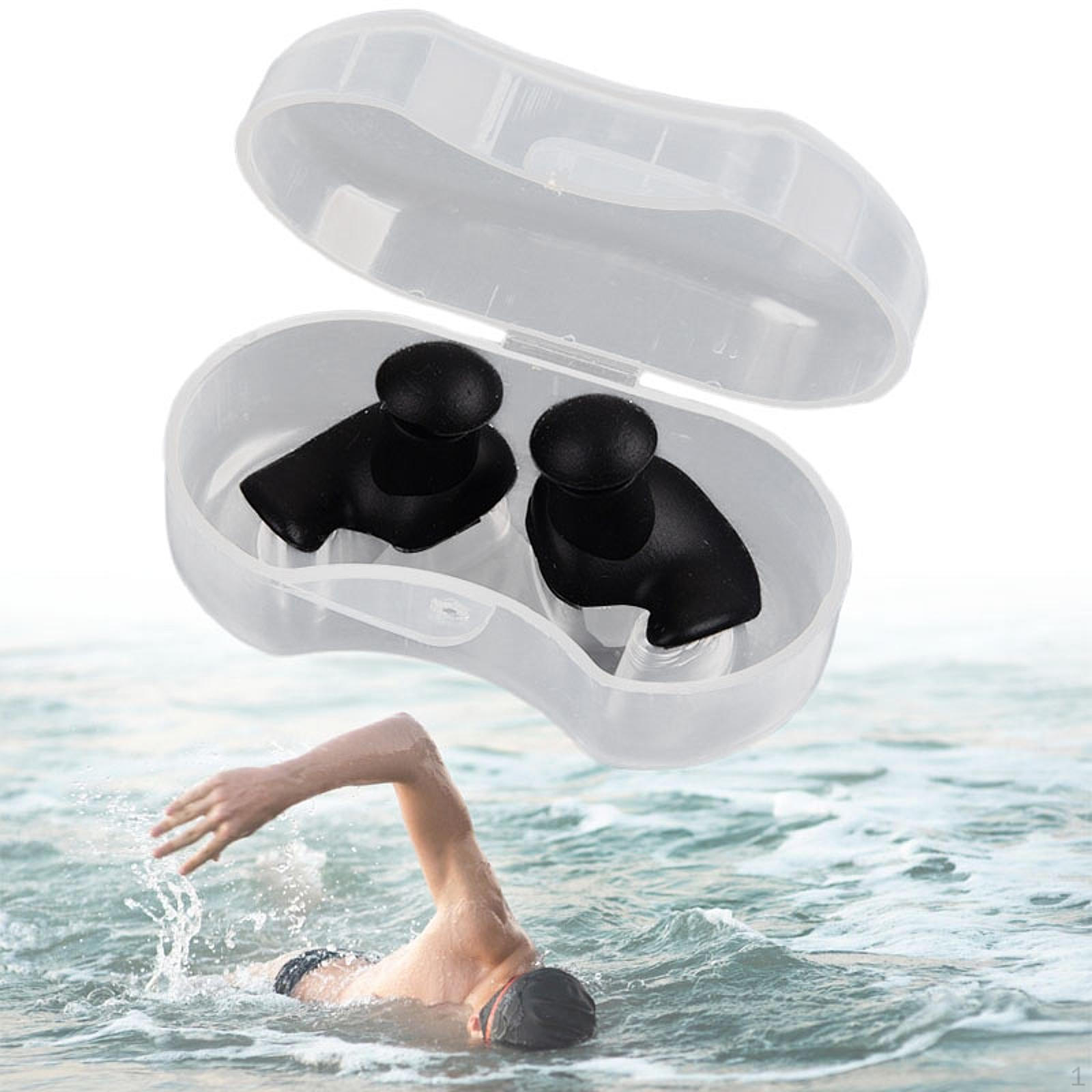 

Беруши для плавания Защита ушей Силиконовые беруши для купания Водные виды спорта чёрный