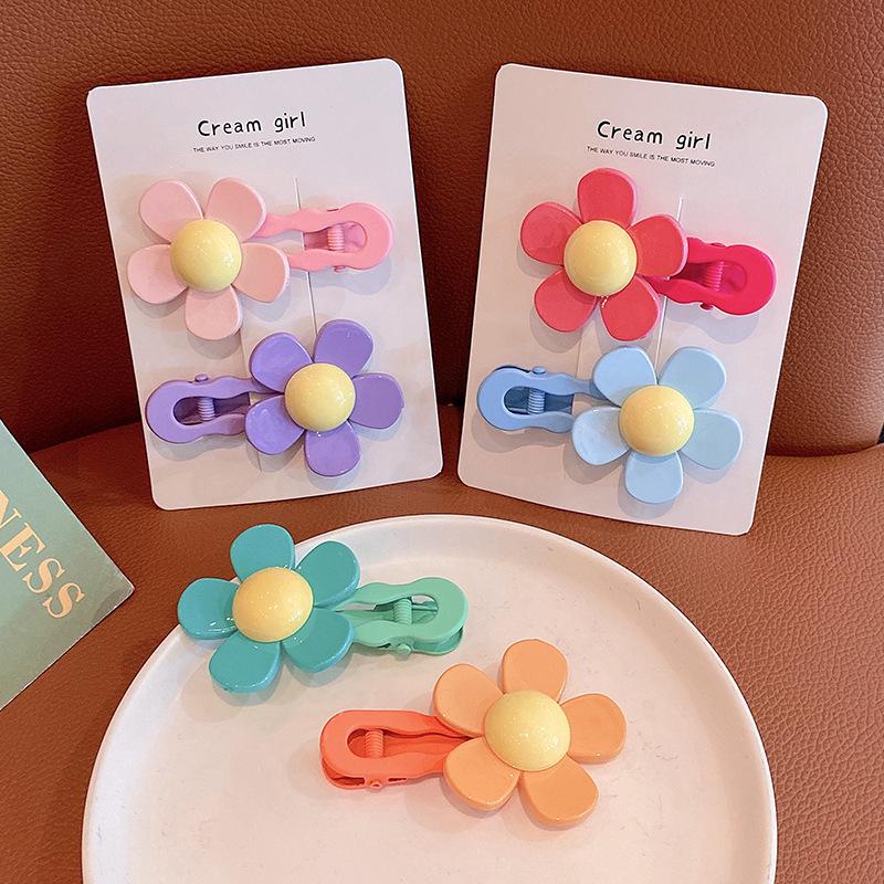 

Girls Floral Hair Clips for Side Bangs and Back of Head