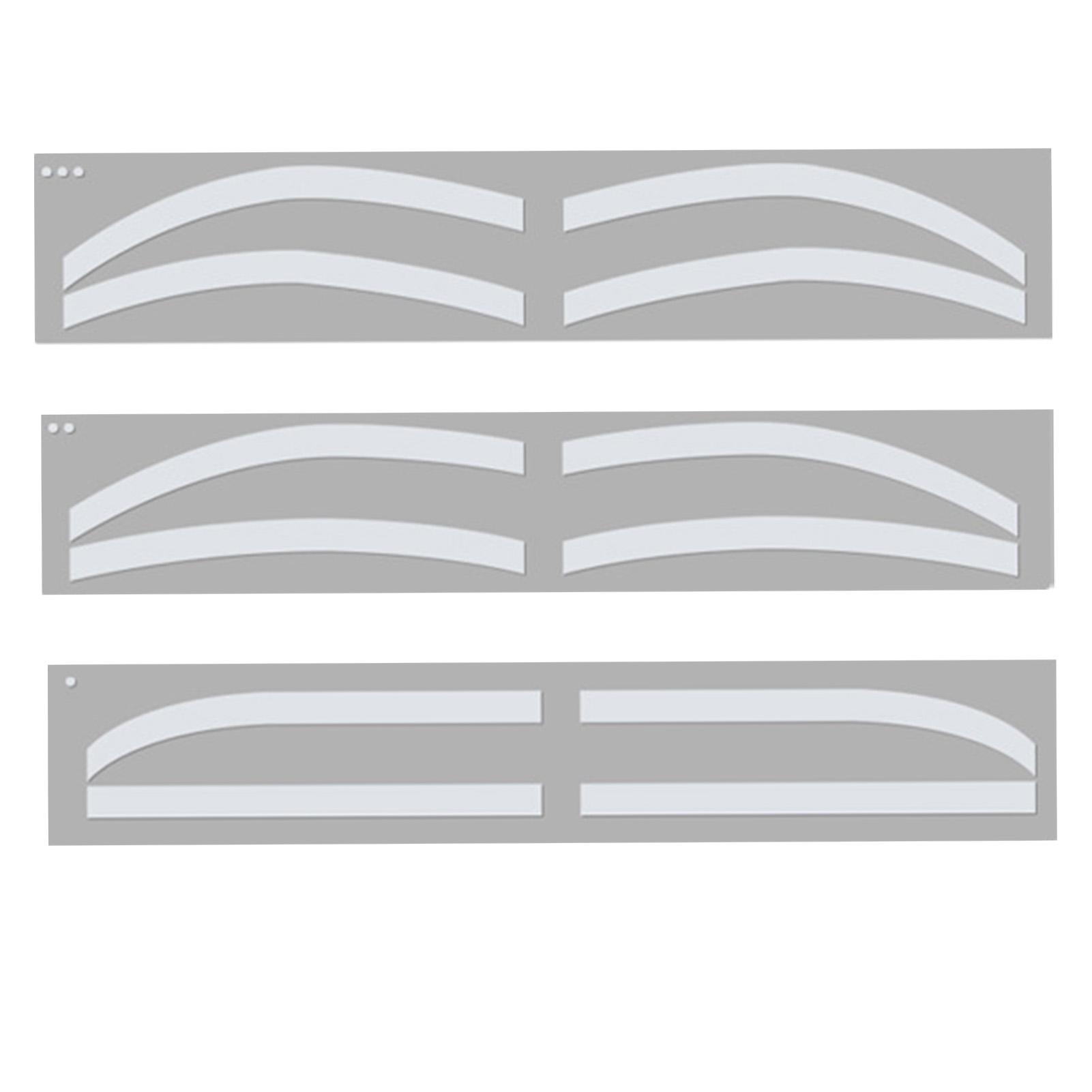 

6 Pairs Eyebrow Tattoo Auxiliary Sticker Disposable Adhesive Eyebrow Template Sticker