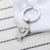 Funny Octopus Stainless Steel Keychain Simple Fashion Design Cute Cartoon Style Practical Backpack Pendant