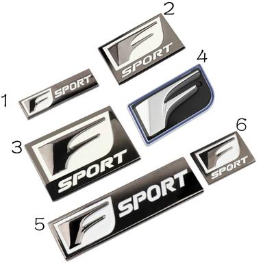 Stylingové nálepky na auto F Sport pro Lexus IS200T IS250 RX300 NX RX GS RX330 RX350 CT200 Odznak karoserie bočního blatníku Emblém Kovová ozdobná nálepka
