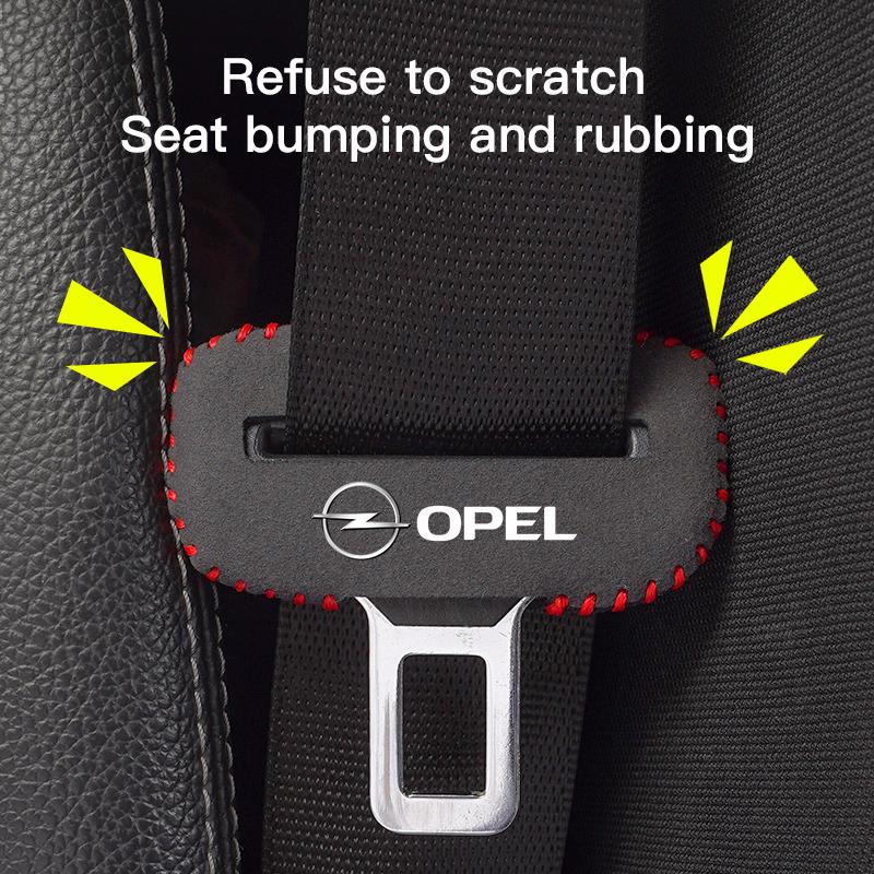 2Pcs Car Seat Safety Belt Buckle Plug Protector For Opel Corsa Astra Insignia Vectra Zafira Meriva Mokka Grandland Vivaro Antara