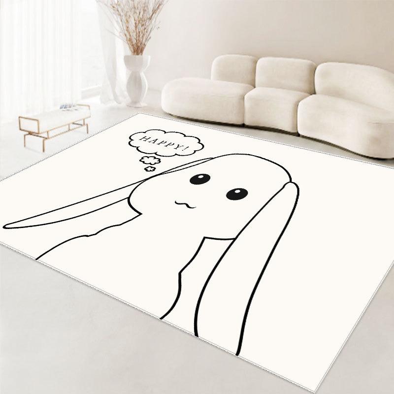 Cartoon Style Living Room Carpet Children's Room Home Carpet Bedroom Full Bed Carpet Anti Slip Dirt Resistant Washable Carpet