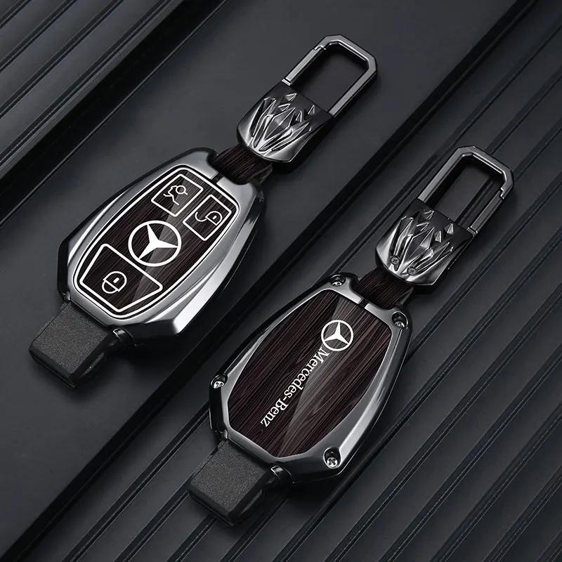 EKR2  Zinc Alloy Car Remote Key Case Cover Shell for Mercedes Benz A B C E Class GLS GLA GLK GLC CLS CLA AMG W204 W205 W212 W463 W176