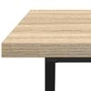 Coffee Table Sonoma Oak 100 x 50 x 40 cm Plywood and Metal