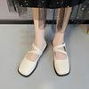Fashion 2024 Brand Shoes for Women Mary Janes Women's High Heels Fashion Shallow Mouth Daily Pumps Women New Square Toe Shoes for Women