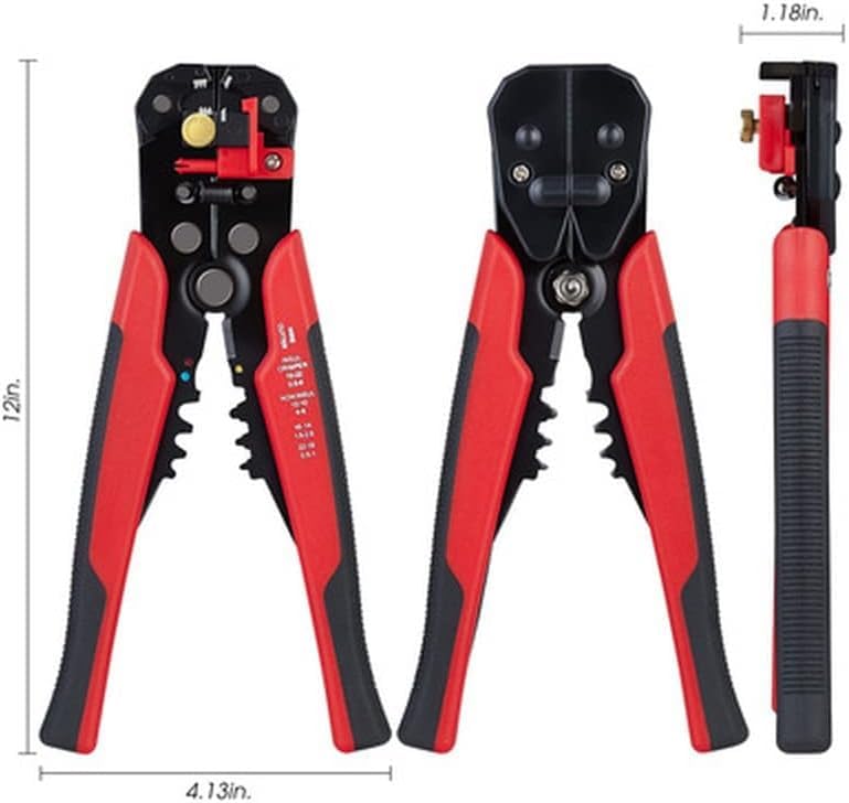 YWHWLX Pliers with Wire and Crimping Cable Automatic Adjustment Wire Automatic Adjustment Wire Wire Cable Crimping 3-in-1 Multi-Wire Stripper,