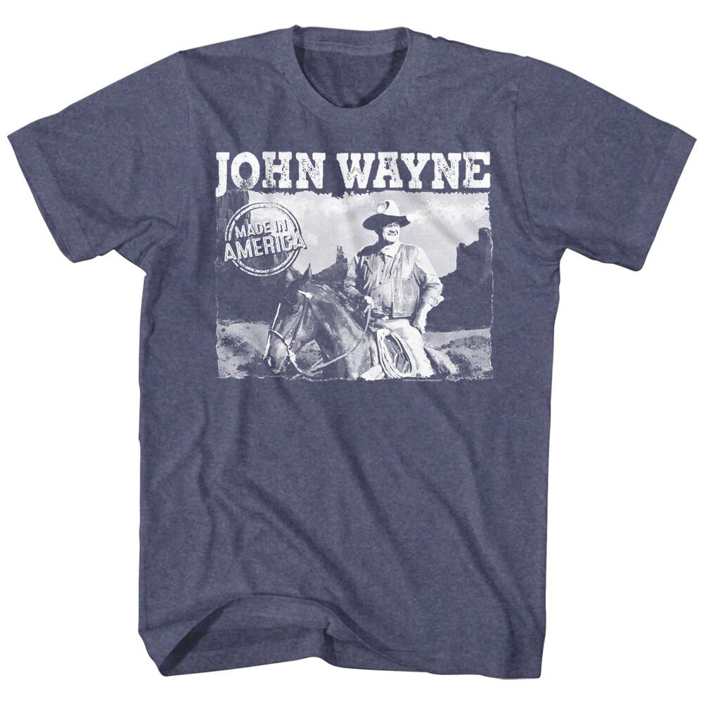 John Wayne Made In America Postcard Photo American Legend Men T Shirt XL