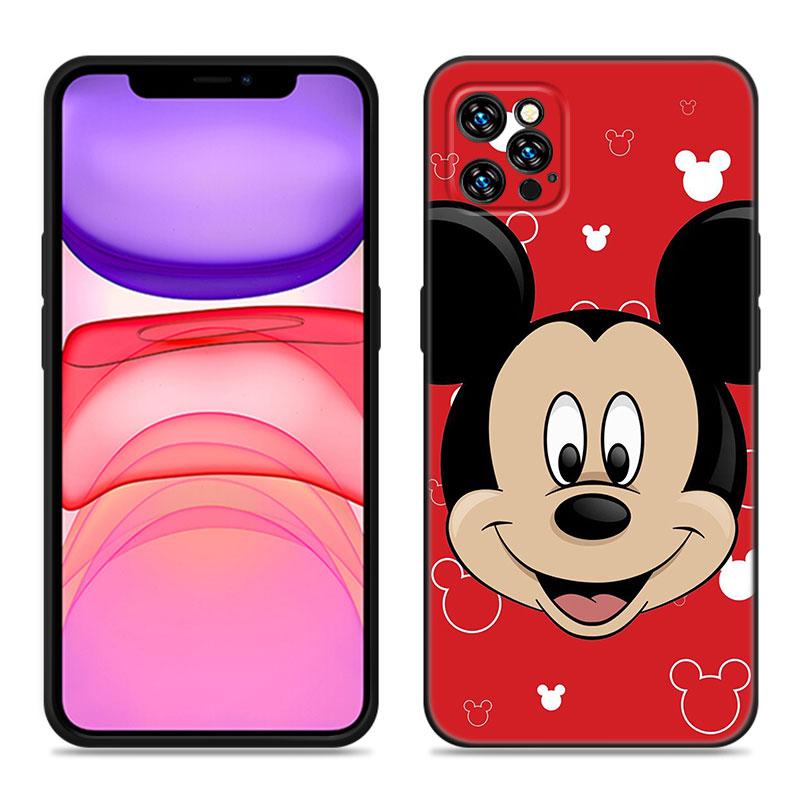 

Милий чохол для телефону M-Mickey Mouse для Apple iPhone 12 13 Mini 11 14 15 Pro Max 7 8 Plus X XR XS SE 2020 2022 чорний силіконовий чохол iPhone 12 Pro Max