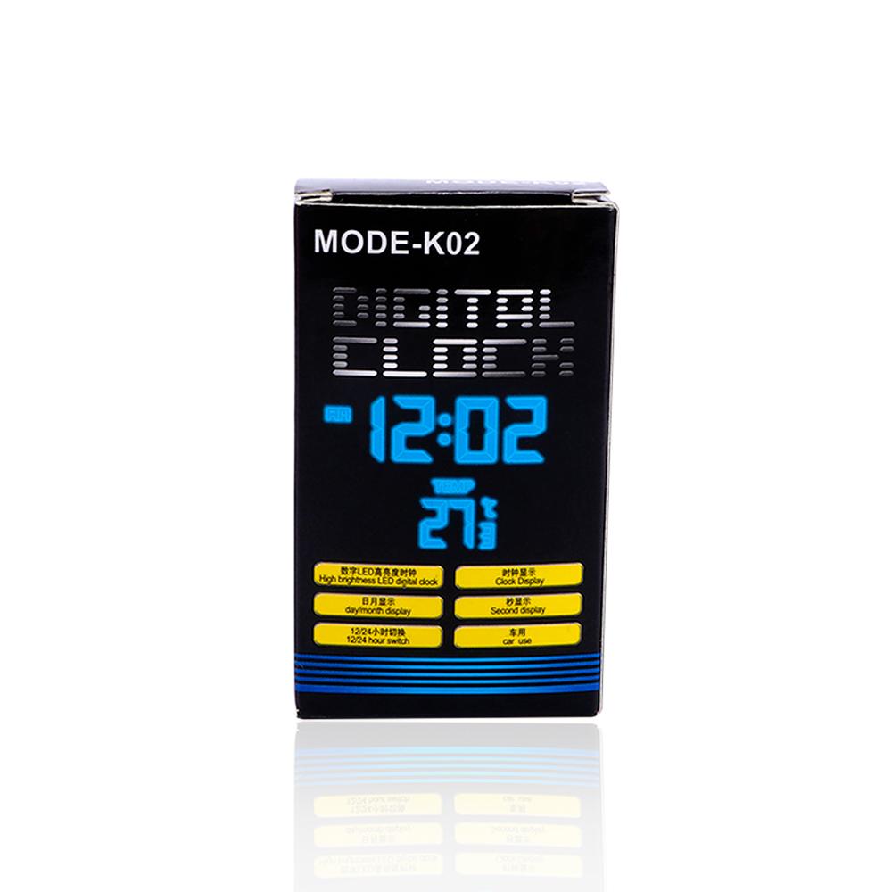 Car Ornament Car Styling LCD Backlight Electronic Clock Digital Clock Thermometer Clock Car Clock
