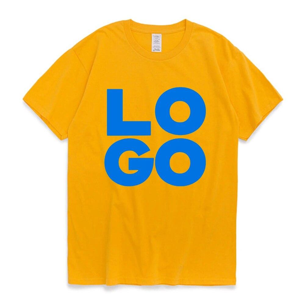 

Футболка с логотипом на заказ, унисекс, женская летняя хлопковая футболка для пар, индивидуальный стиль 3XL-2XL, уличная мода, с короткими рукавами, дизайн логотипа XL