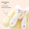 MOMOCO Girl's 2025 Winter Fluffy Hooded Coat with Bow Pockets