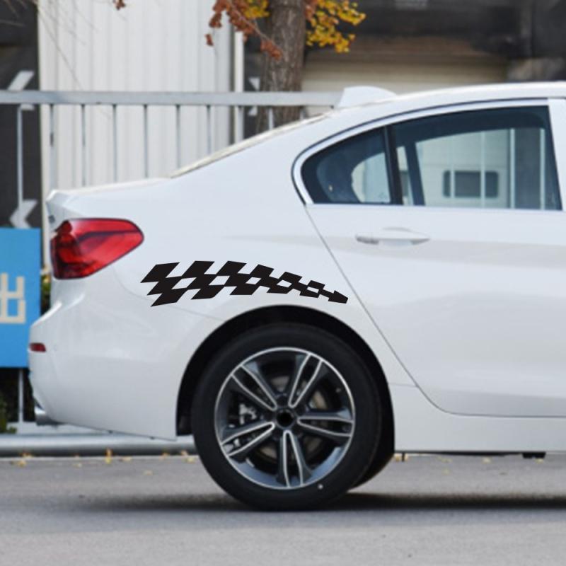 Autocolante de curse Autocolante autovehicule Steaguri pentru roți în carouri Reflector Siguranță Autocolante din vinil Prevenire Pentru