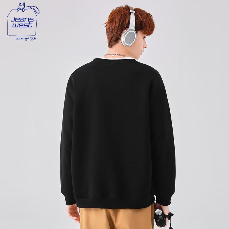 JEANSWEST CLUB Men's Casual Crewneck Sweatshirt