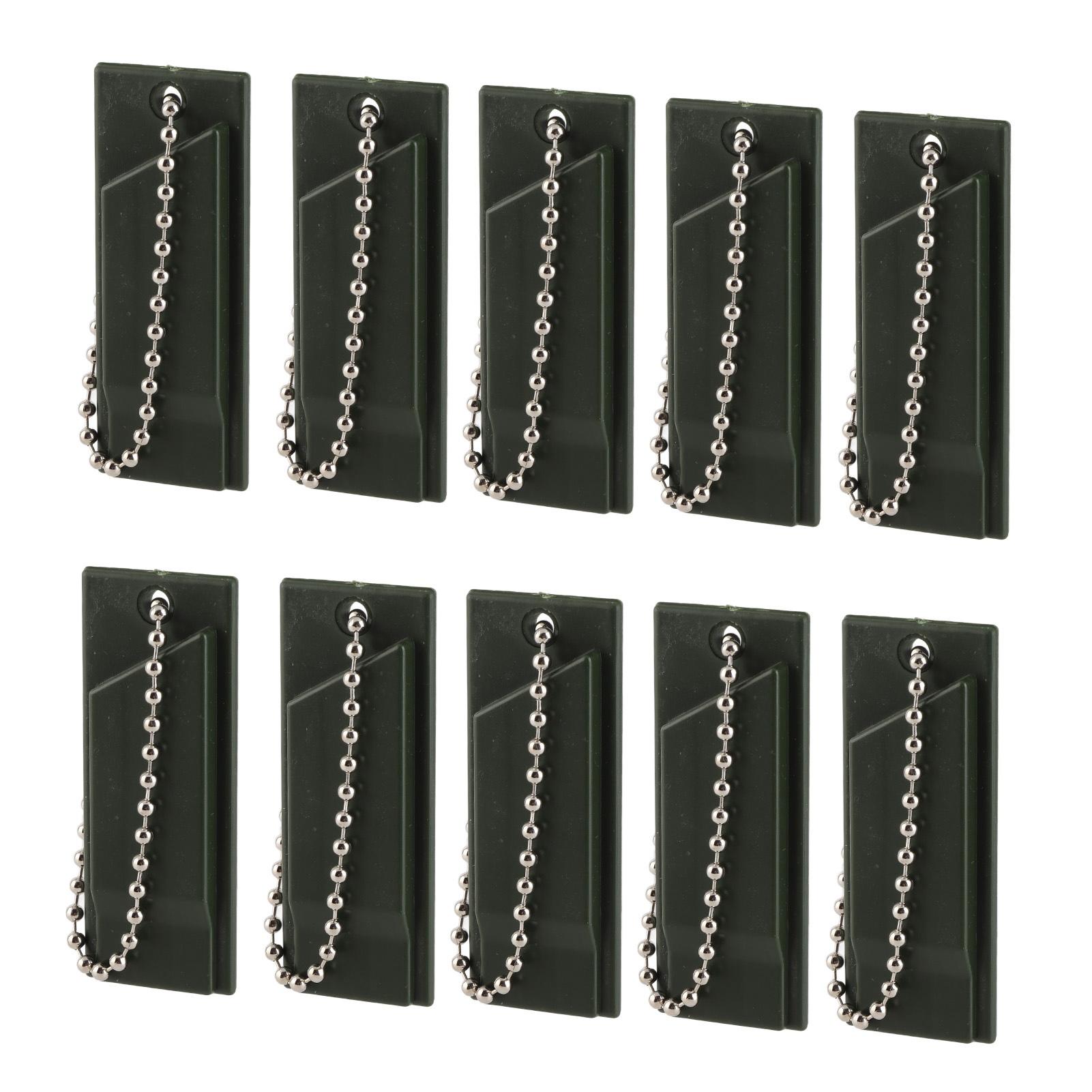 

10pcs Survival Whistle 3 Frequency High Decibel Portable Emergency Whistle with Key Chain for