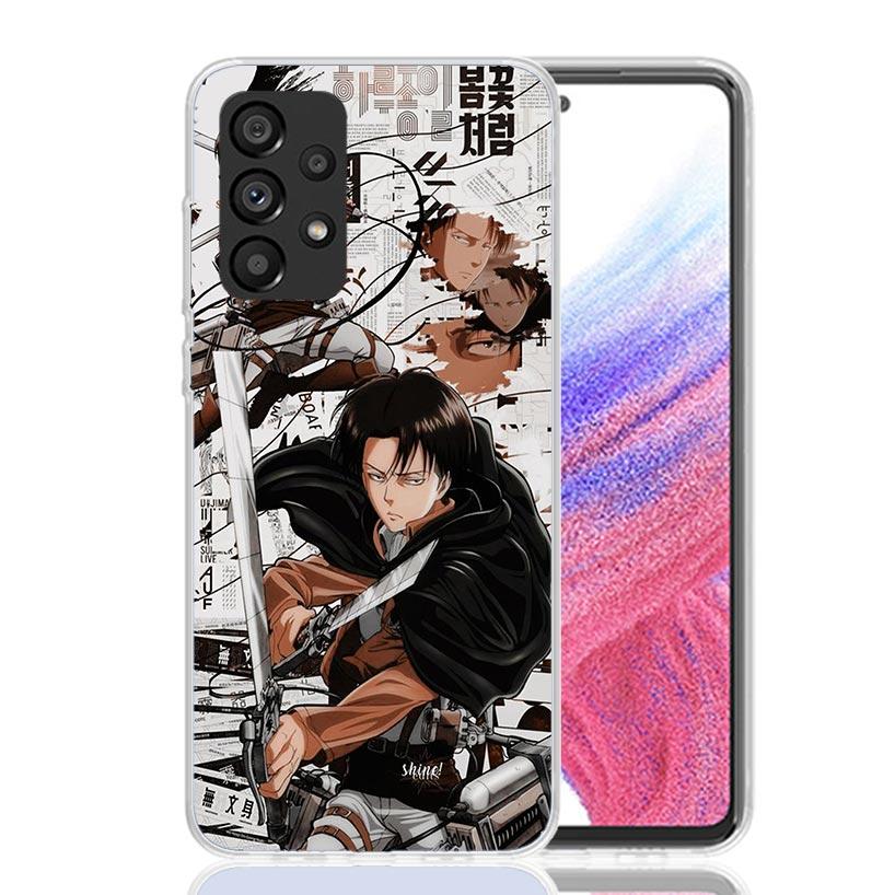 Attack Manga Case Phone Cover for Samsung Galaxy A17 A16 A15 A14 A13 A56 A55 A54 A53 A36 A35 A34 A33 A26 A25 A24 A23 A05S Galaxy