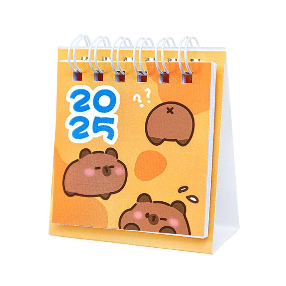 

Mini 2025 Calendar Standing Flip Monthly Calendar High-quality Itinerary Note School 2