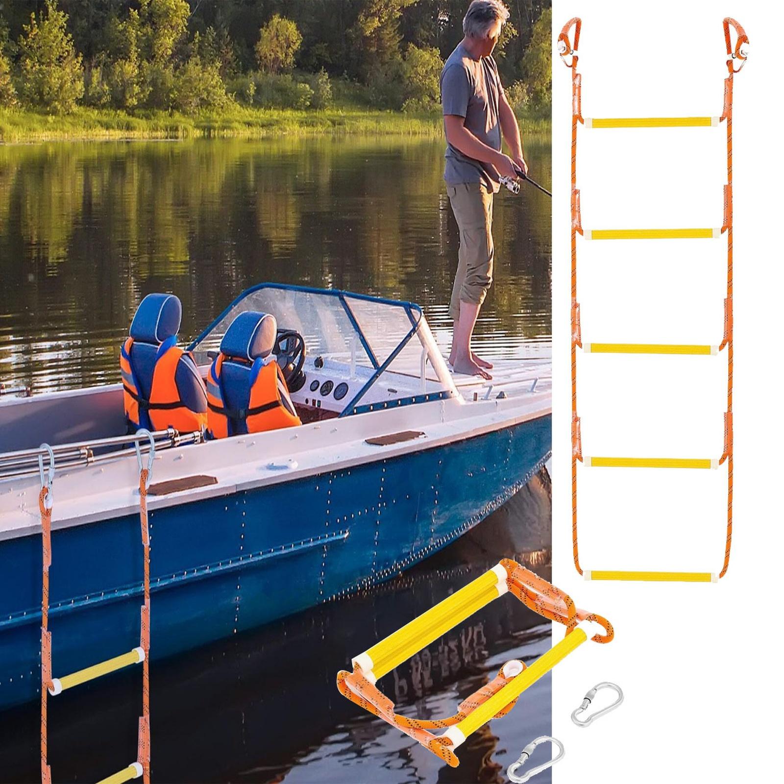 

Step Rope Ladder Boarding Ladder Practical Lightweight Stable Heavy Duty one size