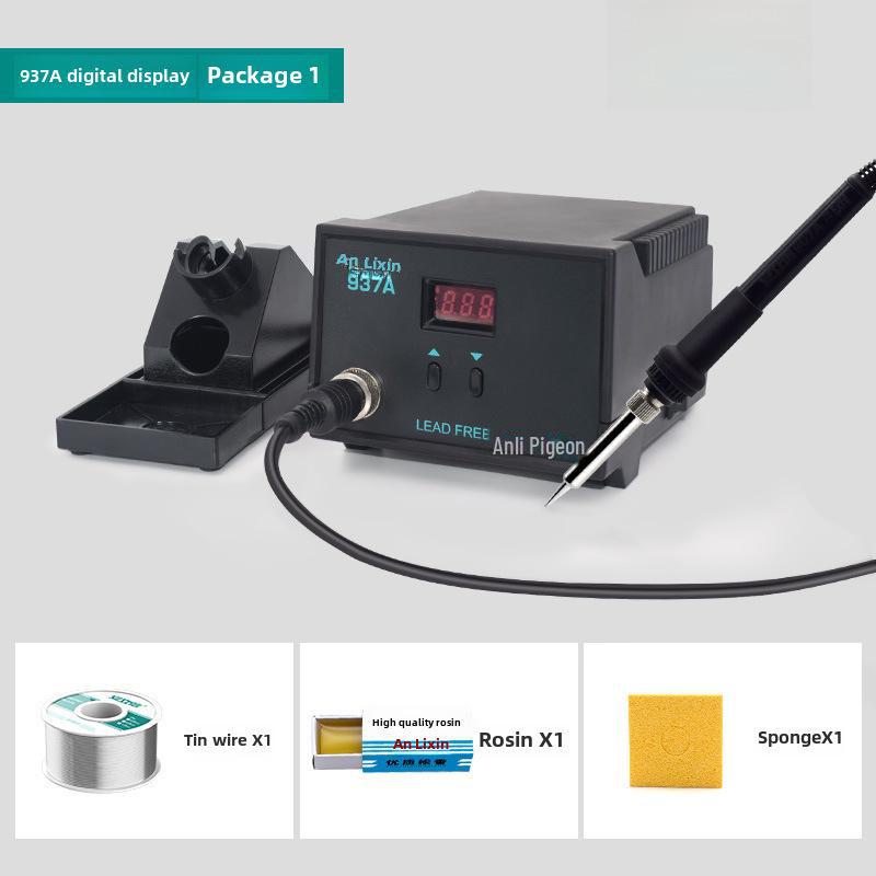 Lixin 936A Adjustable Temp Electric Soldering Iron with Digital Display & Anti-Static Features for Phone Repair