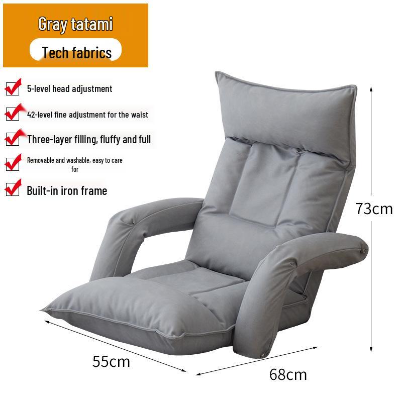 Convertible Balcony Tatami Recliner Chair – Dormitory Sofa Bed for Relaxation