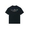 Li-Ning X Steven Harrington Cartoon Alphabet Print Round Neck Short Sleeve T-Shirt Unisex Tops Black AHSSC49-1