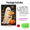 Halloween Pearl Painting Art Kit Ghost Floral Pumpkin Handmade Diy Home Decorations