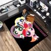 1Pc The Powerpuff Girls Printed rectangle carpet, home door mat, outdoor travel protection carpet A12