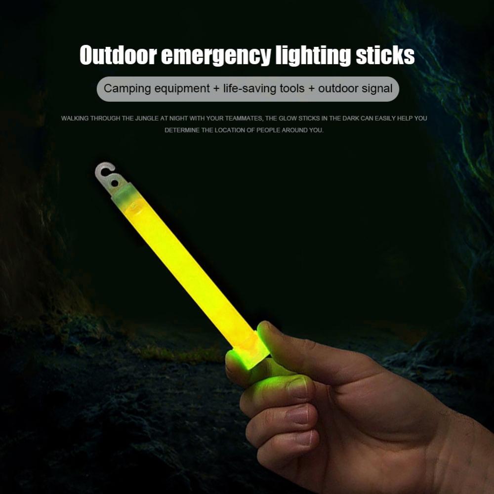 6 Inch Survival Kit Military Glow Light Sticks Walking Camping Sos Gear Outdoor