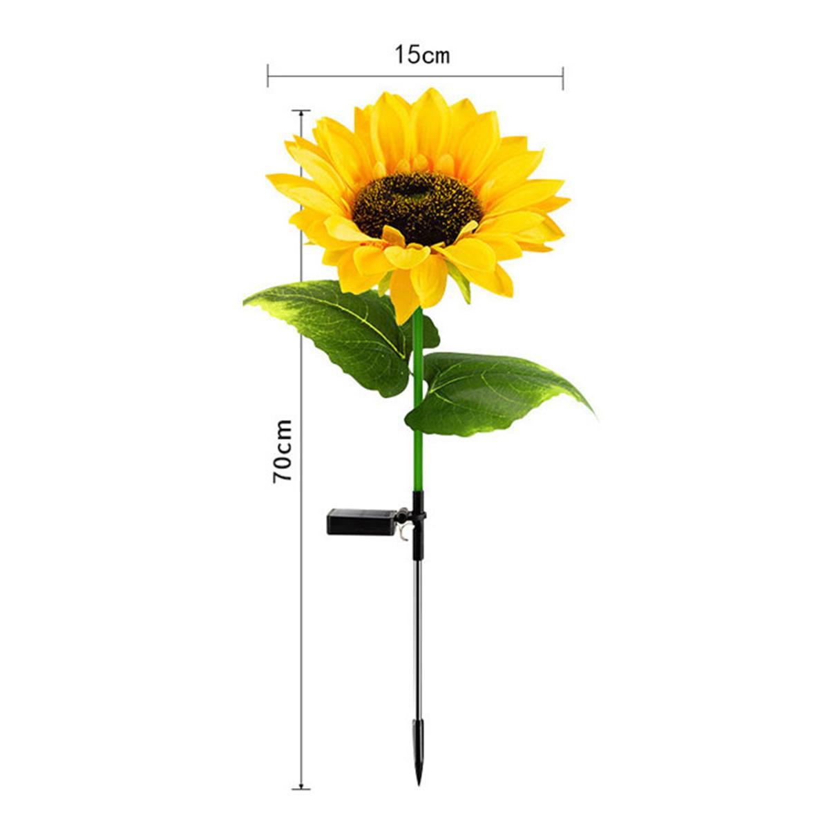 

Solar Sunflower Light Waterproof Garden Lights Outdoor Led Flower Warm White Bulb Lamp Panel Wedding Deco Automatic Sensor Lamps
