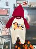 Korean Style Color Block Parent-Child Sweatshirt: Festive Crew Neck for Family of Three or Mother-Daughter Outfits.