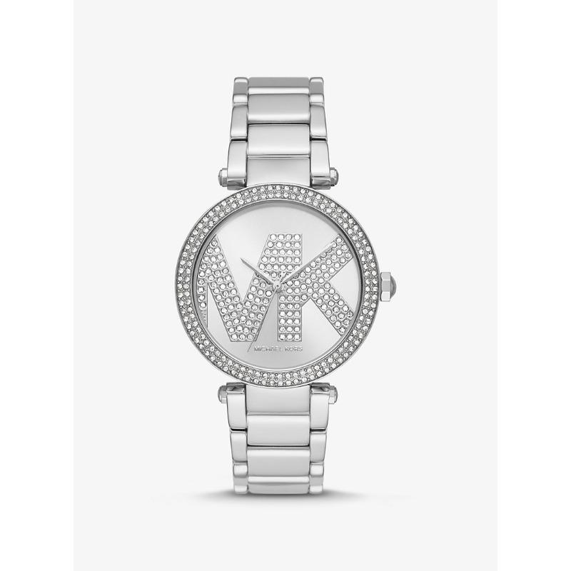 Часы Michael Kors MK6658 с паве, серебристый тон серебряный