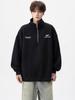 Men's Korean Style Trendy Half-Zip Stand Collar Hoodie - Autumn 2025 Loose Casual Jacket Top