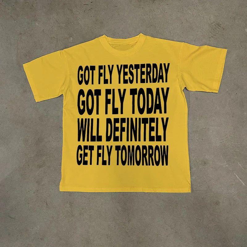 Heren Y2K Katoenen T-shirt Hiphop Harajuku Letterprint Retro Top Grunge Goth Streetwear Tee Punk Oversized Korte Mouw T-shirt