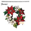 Xmas Tree Hanging Pendants Acrylic Christmas Garland Pendant, Double-sided Wreath Ornament, Lightweight Winter Holiday Party Supplies Decor