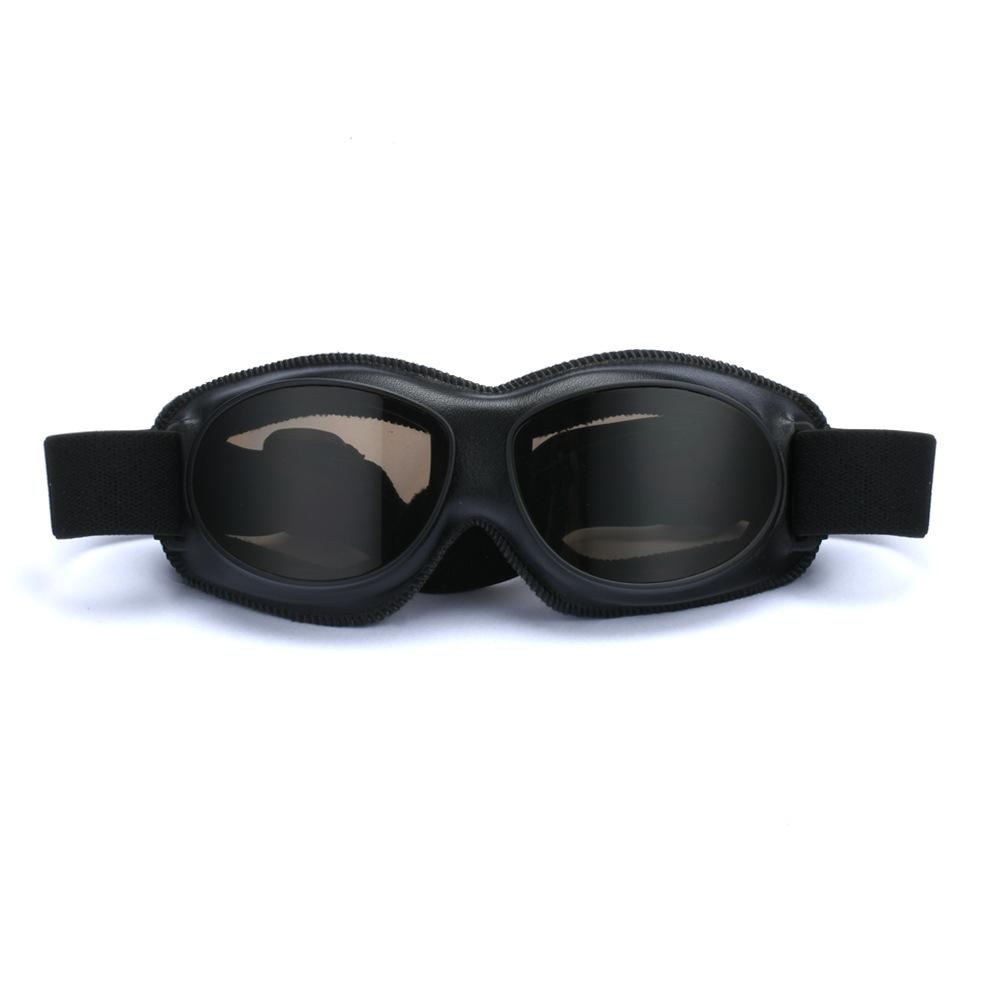 Retro Goggles, Motorcycle Riding Goggles Leather Frame UV Protection Locomotive Modification Accessories