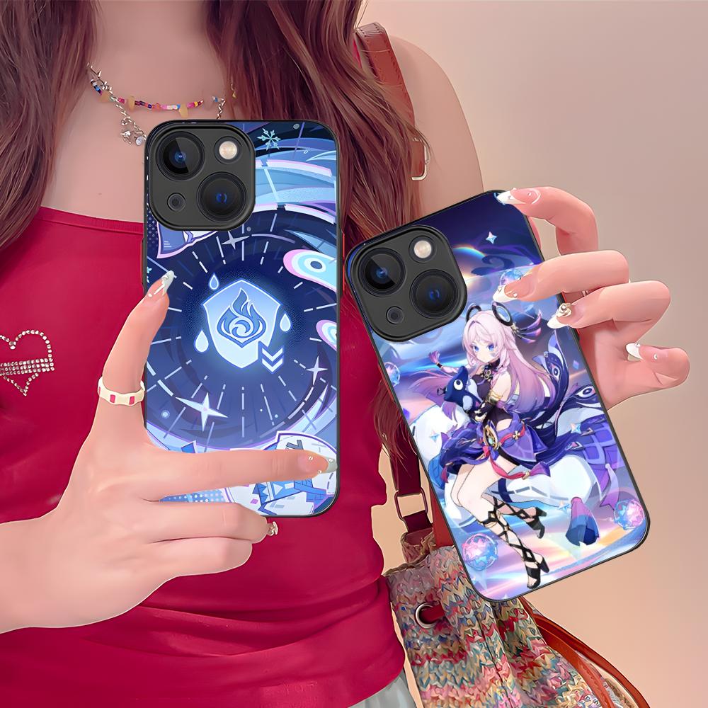 Coque de téléphone Genshin Impact Citlali pour iPhone 16 15 14 13 12 11 X XR XS 8 7 Pro Max Plus Mini Impression Couleur Couverture en Silicone