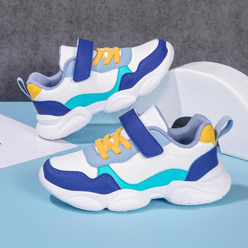 Kids' White Sneakers - Unisex Sports & Casual Shoes for Spring & Autumn