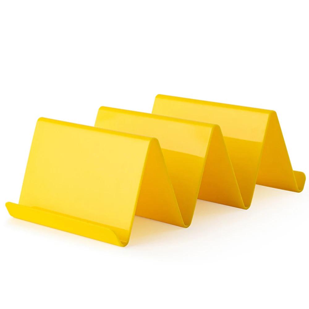 3Pcs Taco Holder Mexican Pizza Roll Shelf Burrito Potato Chips Rack Shells Taco Rack Colorful Tableware Pancake Stand