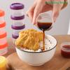 4Pcs 35ml Salad Dressing Containers With Lid To Go Plastic Twist Top Sauce Condiment Container Lunch Box Accessories
