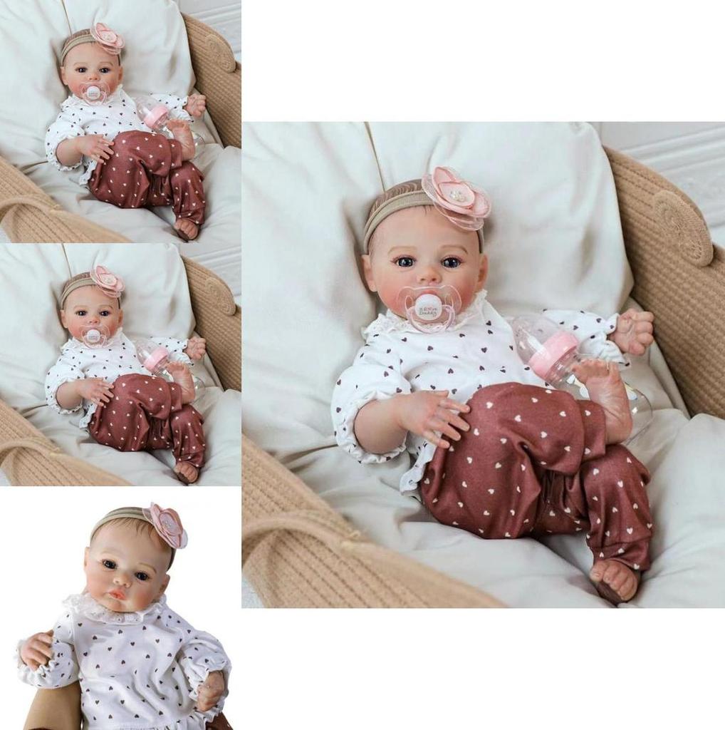 Reborn Baby Doll 46cm Silicone Material With Detailed Paintwork For Kids And Enthusiasts