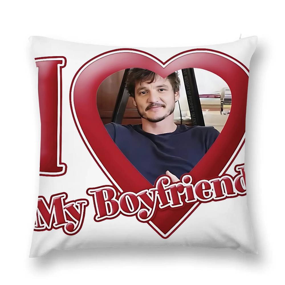 Funny P-Pedro Pascal M-Mood M-Memes Pillow Case Throw Pillow Cover Nordic Vintage Style Cushion Covers Home Living Room Sofa