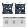 Orca Whale Patterns Pillow Cover Comfy Cushion Cover Morden Pillow Case For Sofa Couch Bed Living Room