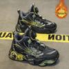 Nuove Scarpe Sportive Invernali per Ragazzi 2025 con Bottone Rotante e Doppio Velluto di Cotone